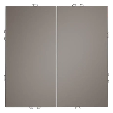 Изображение Выключатель встраиваемый VOLTUM S70 двухклавишный 10А (капучино)