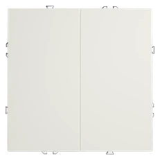 Изображение Выключатель с самовозвратом встраиваемый VOLTUM S70 двухклавишный 10А (хлопок)