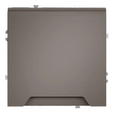 Изображение Розетка встраиваемая VOLTUM S70 с заземлением защитными шторками и крышкой 16А (капучино)