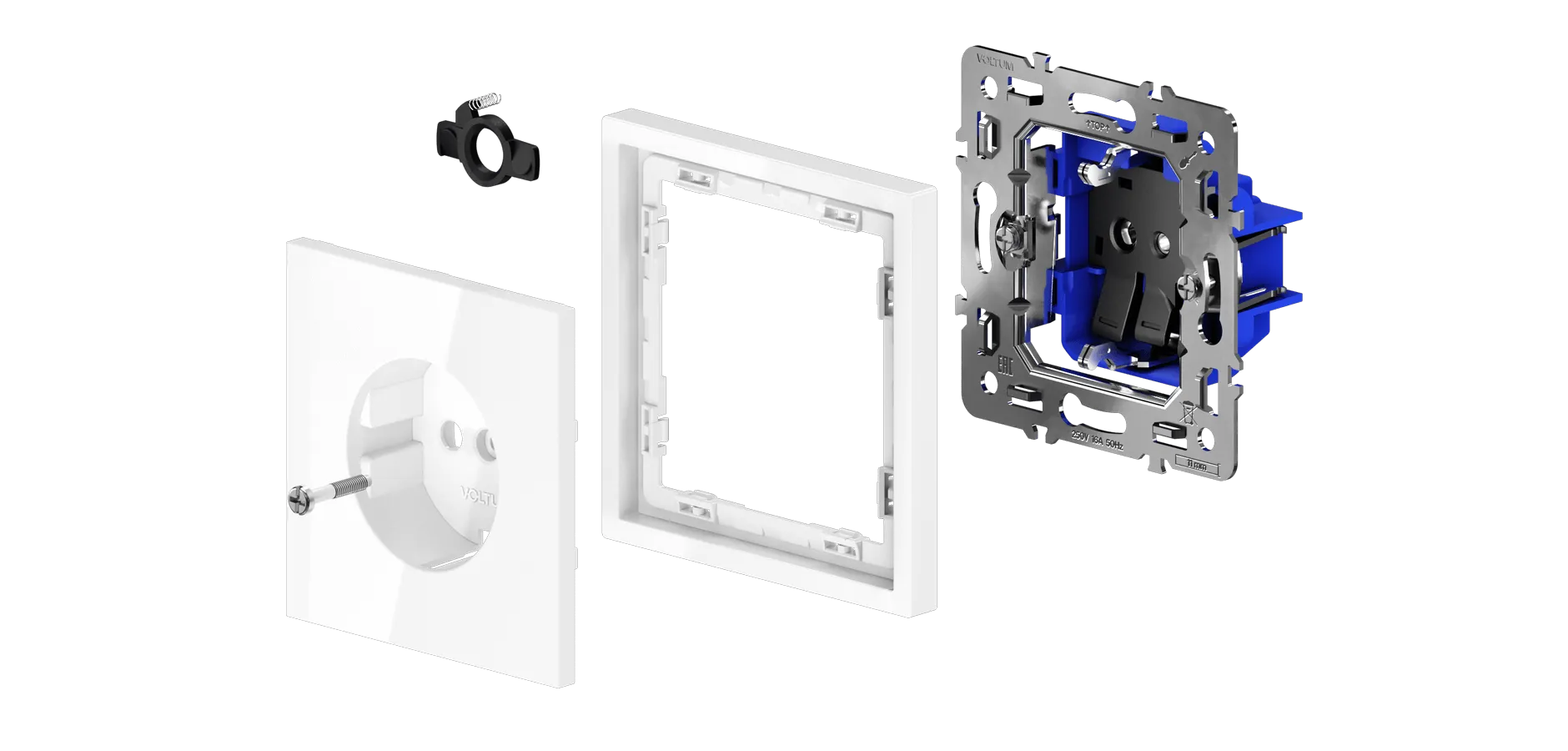 Устройство встраиваемых розеток и выключателей - Розетка